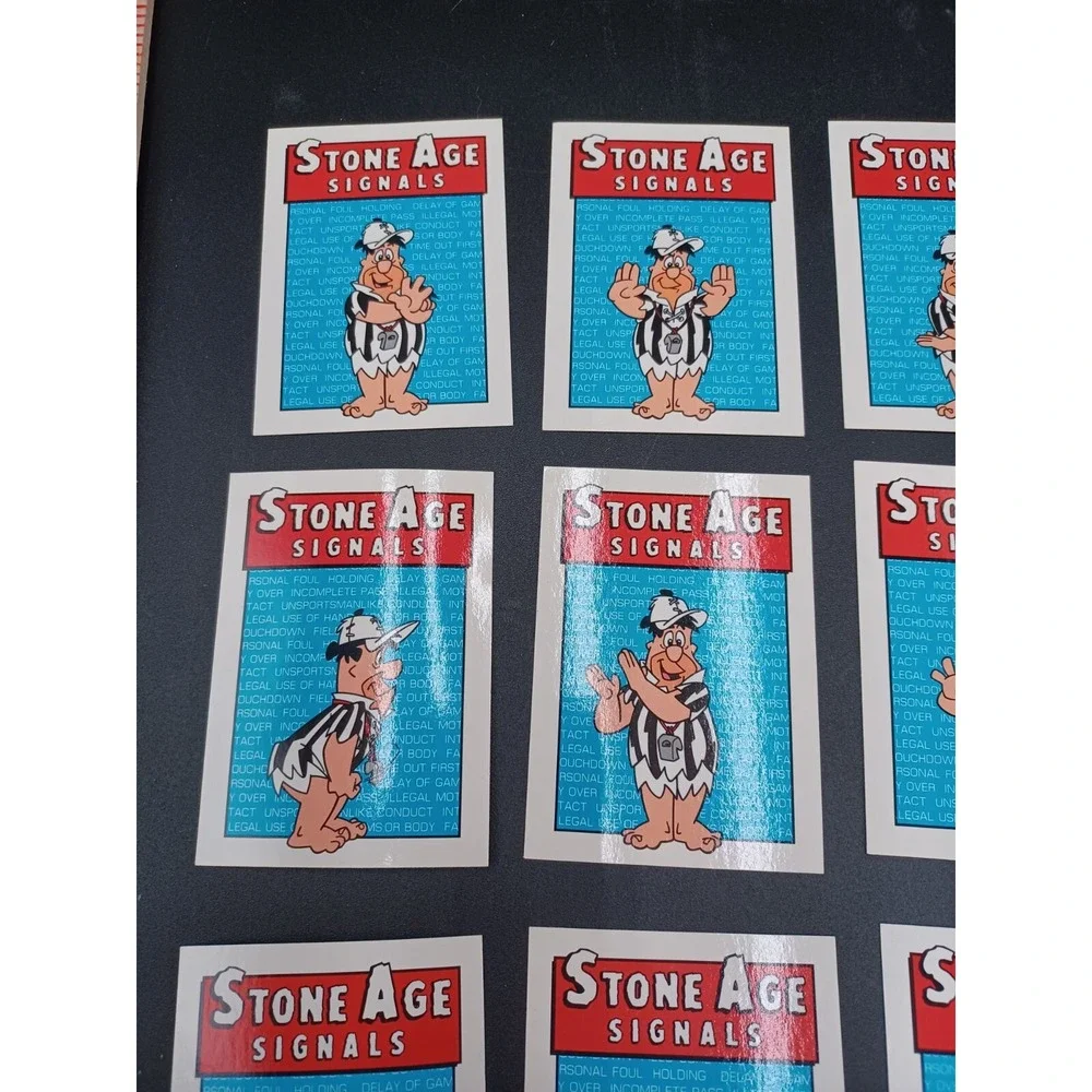 1993 Cardz Flintstones NFL Stone Age Signals Replacement Cards **read